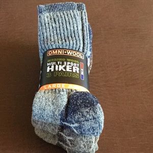 Wool  socks 3 pairs multi hiking